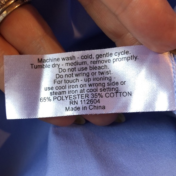 RJ Toomey summer comfort Shirt Mens 15.5 Clerical Hidden Button short sleeve - Picture 6 of 6